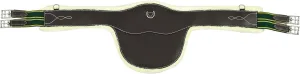 Henri de Rivel Anatomic Jumping Belly Guard Girth with Sherpa Fleece-Havana-54