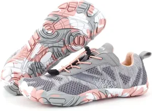 Hike Barefoot Shoes for Autumn Winter, Upgraded Thickened Minimalist Barefoot Shoes Women Men Non-Slip & Wide Toe Zero Drop Athletic Hiking Trail Running Shoe