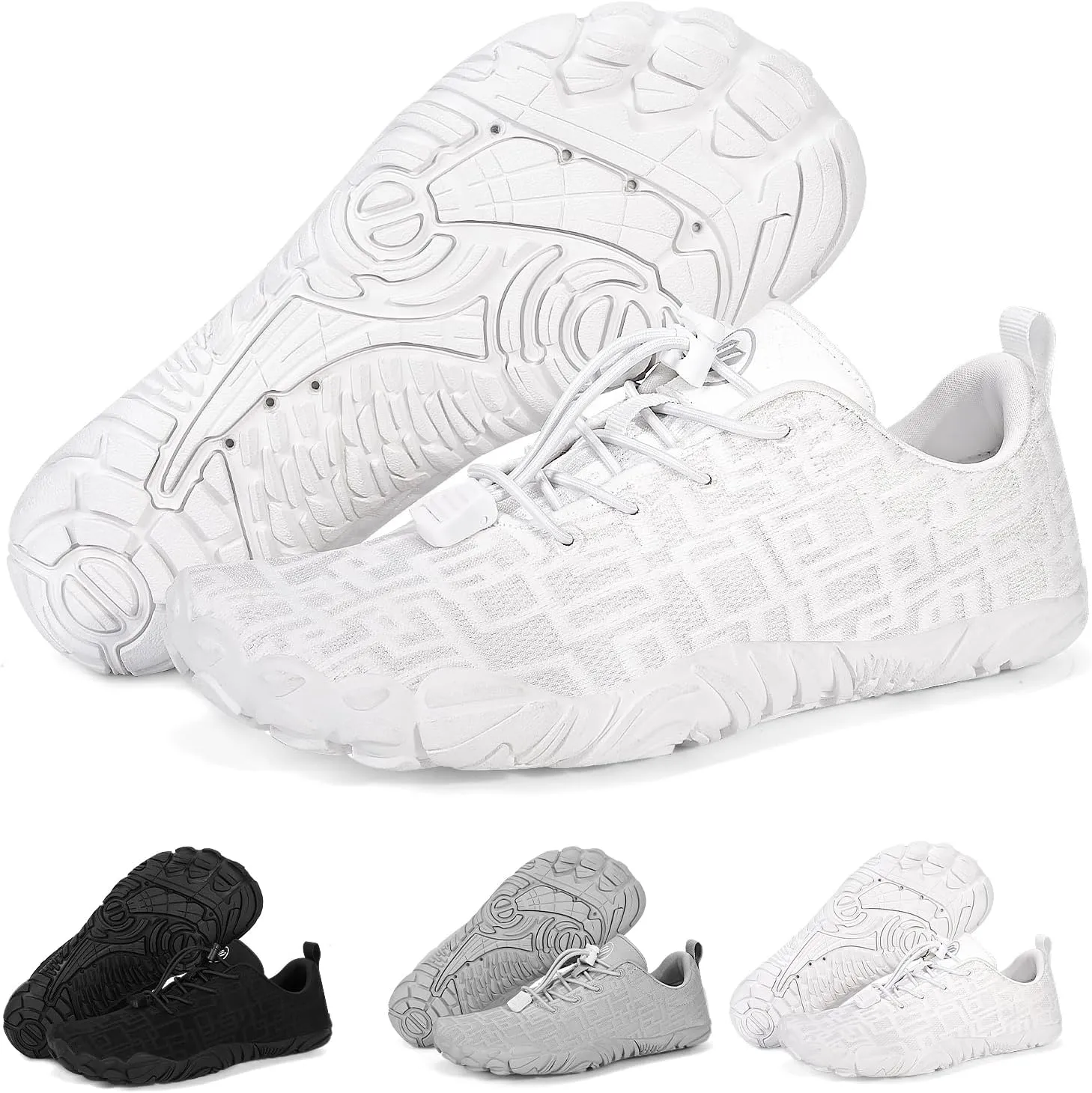 Hike Barefoot Shoes Women Men with Wide Toe Box Footwear Healthy Non-Slip Hike Beach Pool Aqua Swim Surf Hiking Running Athletic Water Shoe
