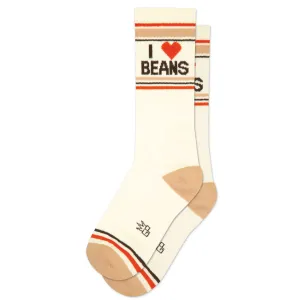 I ❤️ Beans Unisex Gym Crew Socks
