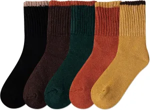 IIG 3-5 Pairs Womens Super Thick Warm Winter Crew Socks Cute Fashion Knit Cozy Socks Gifts for Women
