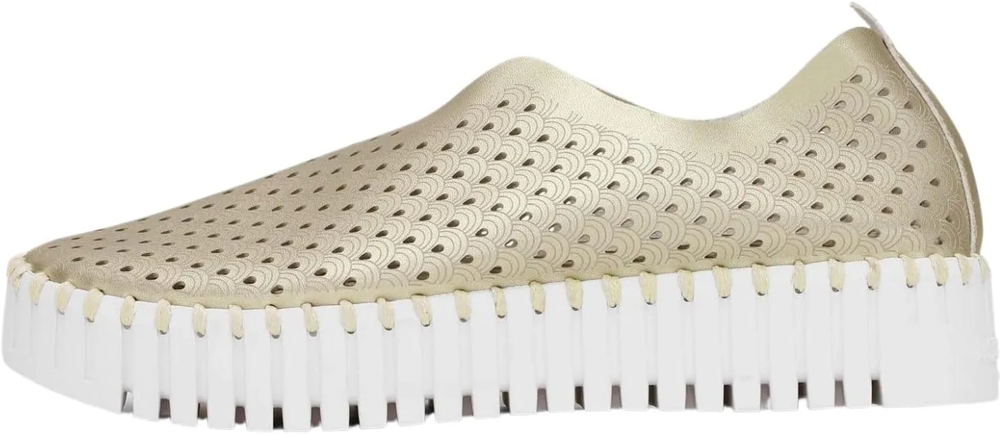 Ilse Jacobsen HORNBAEK Women's Tulip U0010 Metallic Platform | Slip-On | Low-Top