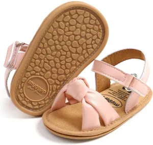 Infant Baby Girls Sandals Summer Open Toe Wedding Princess Dress Shoe Soft Sole Baby Shoes for Newborn Girl
