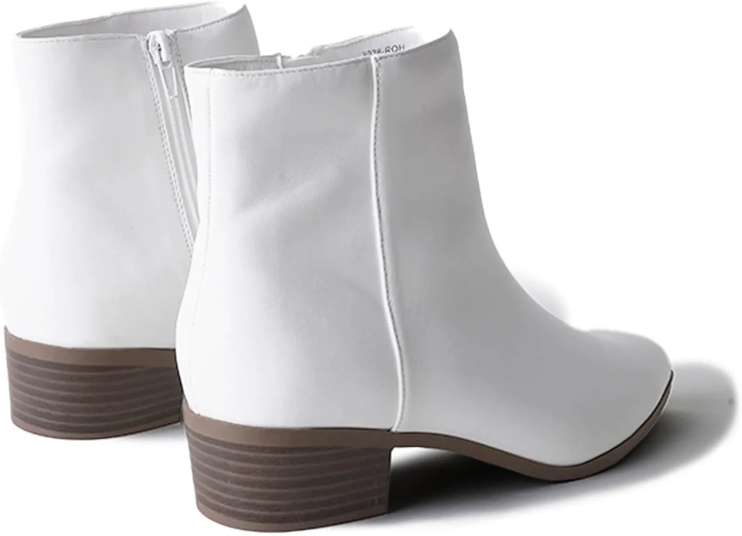 J. Adams Women's Viper Ankle Boots - Short Chunky Low-Heel Pointed-Toe Block Booties, Comfortable and Stylish for Everyday Wear