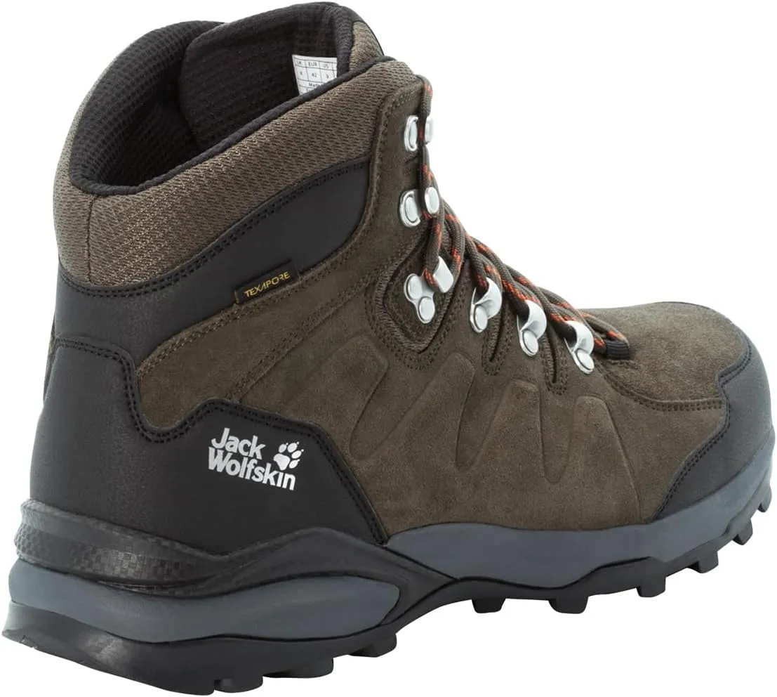 Jack Wolfskin Men's Refugio Texapore Mid Hiking Shoe Backpacking Boot