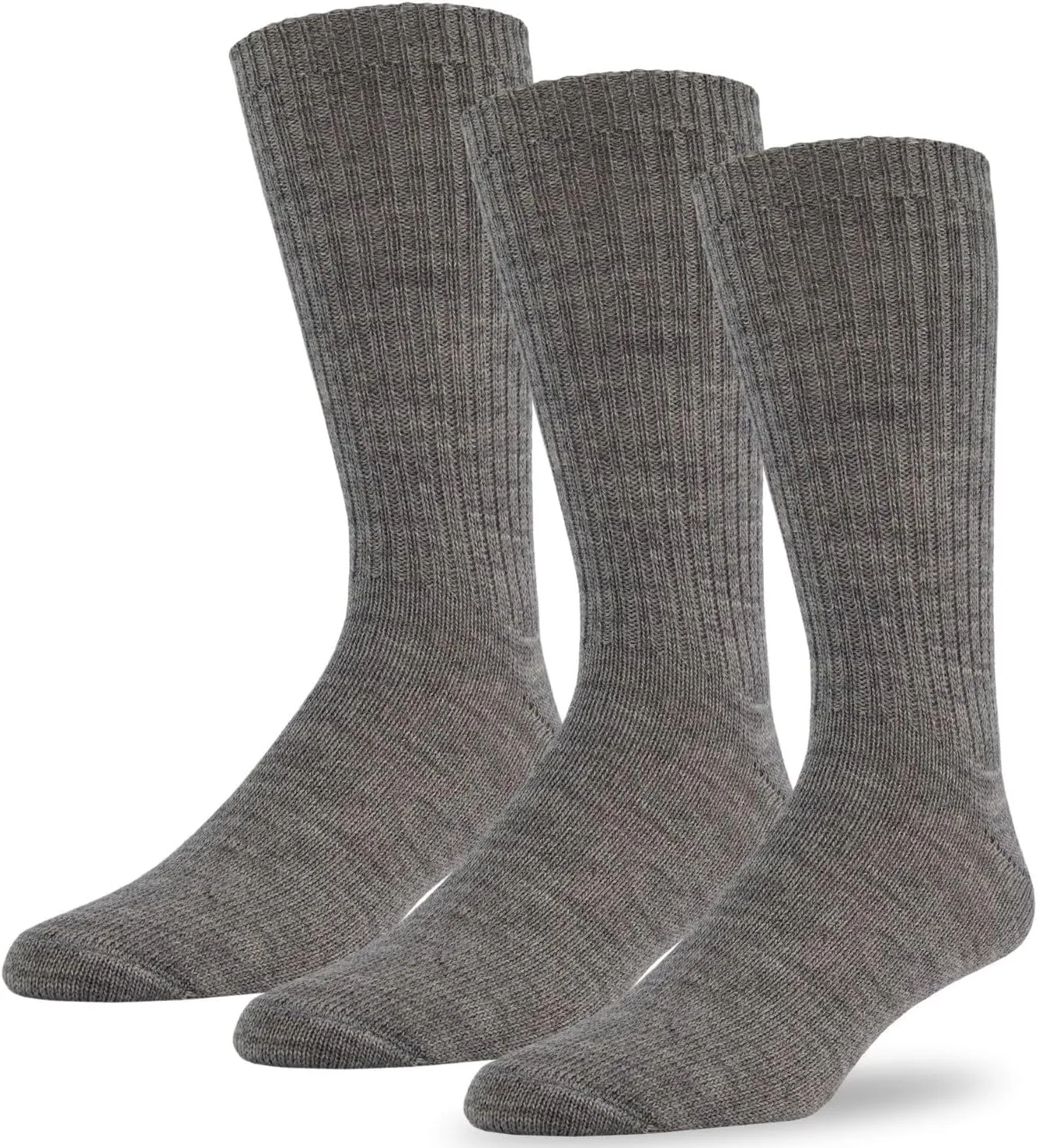 J.B. Field's 96% Merino Wool Weekender Casual Socks, Soft and Itch-free, For Hiking Trekking Running Socks, 3 Pairs
