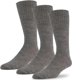 J.B. Field's 96% Merino Wool Weekender Casual Socks, Soft and Itch-free, For Hiking Trekking Running Socks, 3 Pairs