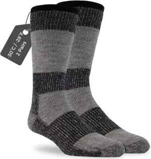 J.B. Field's Icelandic -30 Below XLR Merino Wool Thermal Winter Socks for Hiking, Trekking & Outdoor Activity, 2 Pairs