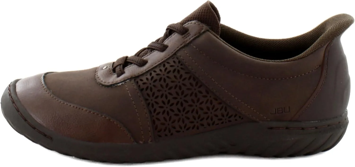JBU Women's Veronica Touchless Easy Slip On Comfort Casual Flat Sneaker