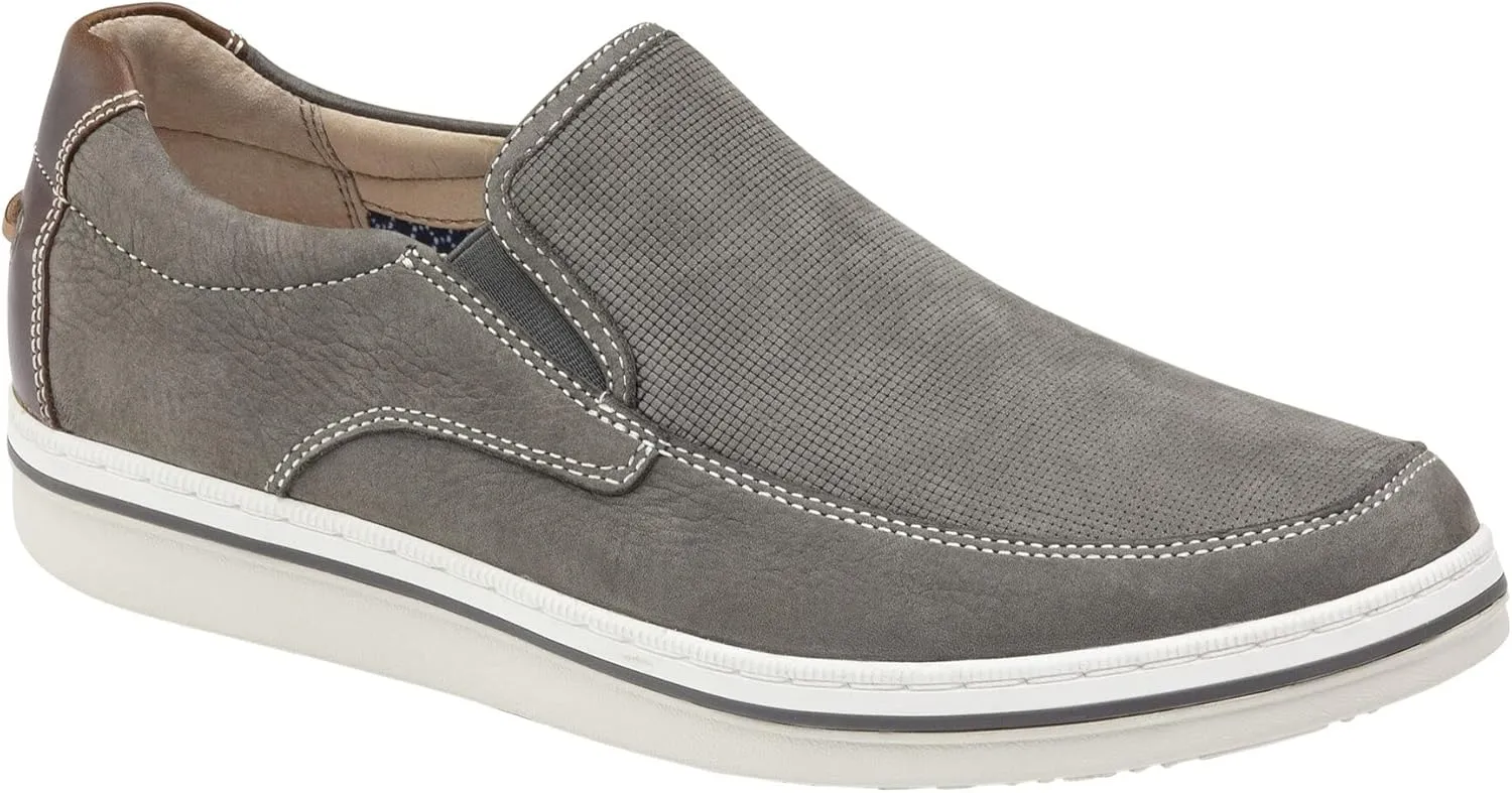 Johnston & Murphy Men’s Bowling Moc Venetian Shoe | Ultra-Lightweight Cushioning | Soft Nubuck