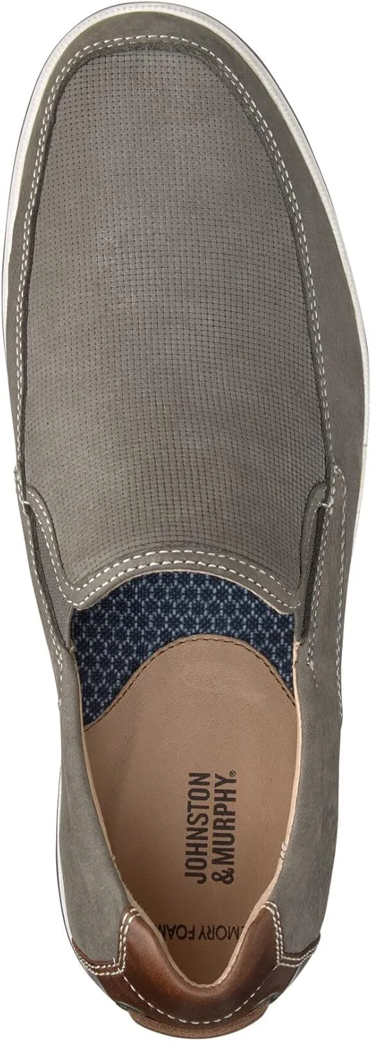 Johnston & Murphy Men’s Bowling Moc Venetian Shoe | Ultra-Lightweight Cushioning | Soft Nubuck