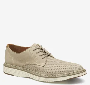Johnston & Murphy Upton Perfed Plain Toe in Taupe Nubuck
