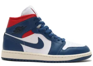 JORDAN 1 MID FRENCH BLUE GYM RED