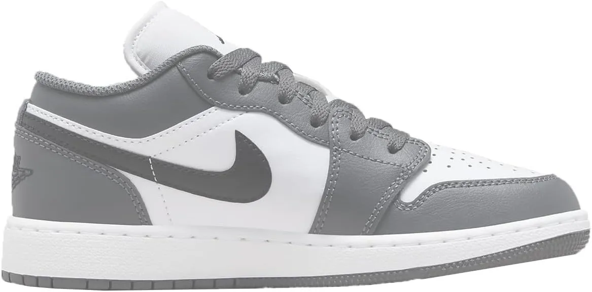 Jordan Big Kid's 1 Low White/Black-Iron Grey (553560 152) - 6.5