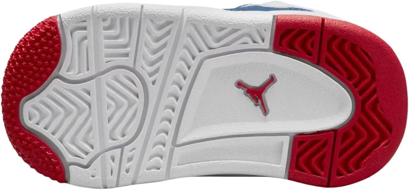 Jordan Toddler's 4 Retro Messy Room French Blue/White-Gym Red (DR6951 400)