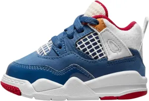Jordan Toddler's 4 Retro Messy Room French Blue/White-Gym Red (DR6951 400)