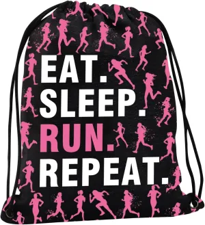 JYTAPP Runner Gifts Running Lover Gifts Eat Sleep Run Repeat Marathon Drawstring Backpack Bag Track Gift Marathon Runner Gift