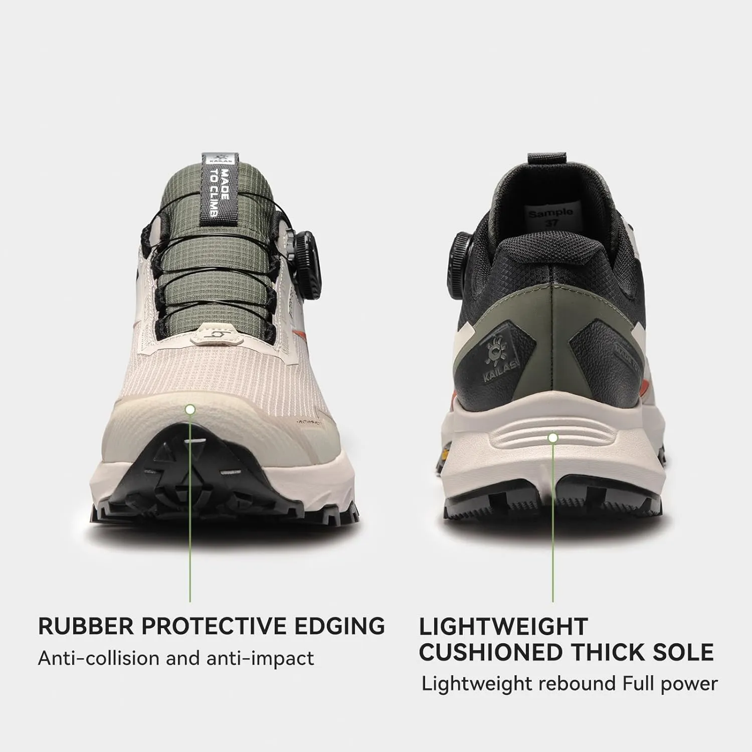 KAILAS Women's Kuocang BOA Hiking Shoe FLT Waterproof V Sole Non-Slip Shoes Lightweight Breathable Low Height Outdoor Trailing Trekking Shoes