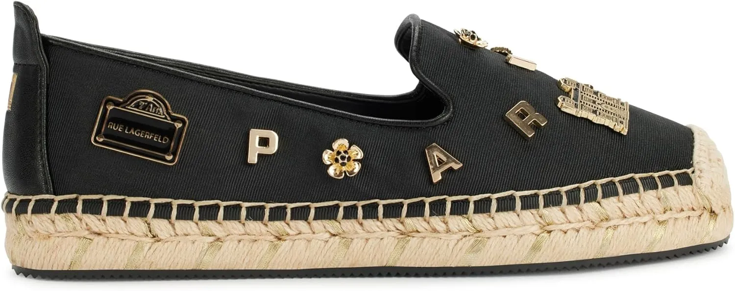 Karl Lagerfeld Paris Women's Cushioned Insole Everyday Michaela Rue Pins Shoe Platform