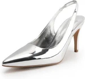 KaroNairy Stiletto Heels for Women Pointed Toe Slingback Heels Closed Toe mid Heel Wedding Dress Pumps Shoes with Buckles