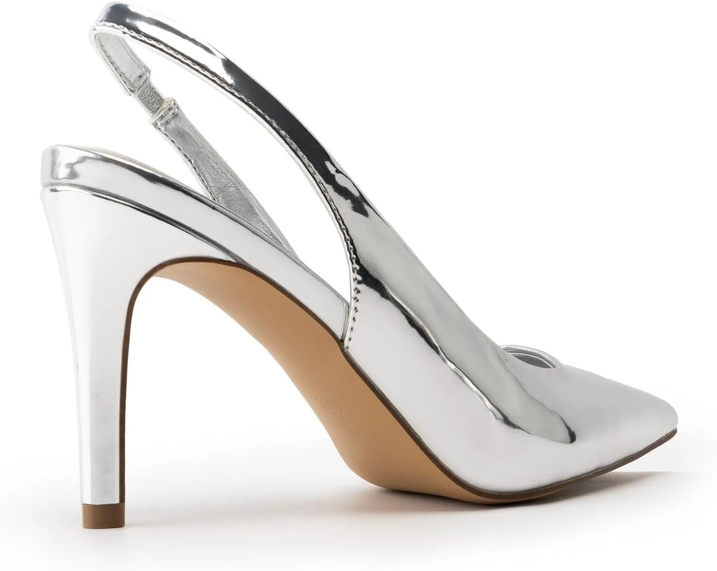 KaroNairy Stiletto Heels for Women Pointed Toe Slingback Heels Closed Toe mid Heel Wedding Dress Pumps Shoes with Buckles
