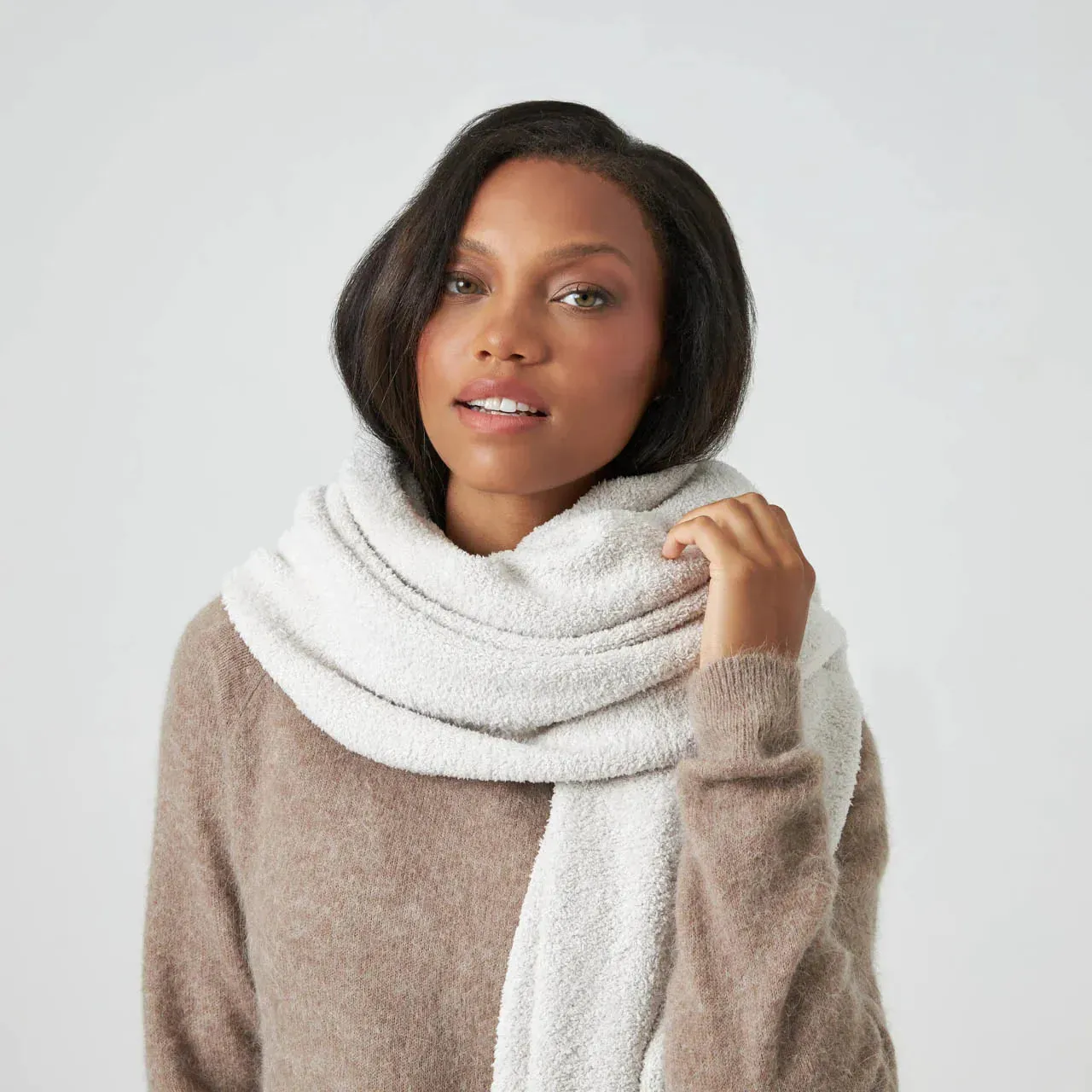Kashwere Lounge Ultra Soft Bone Everyday Shawl