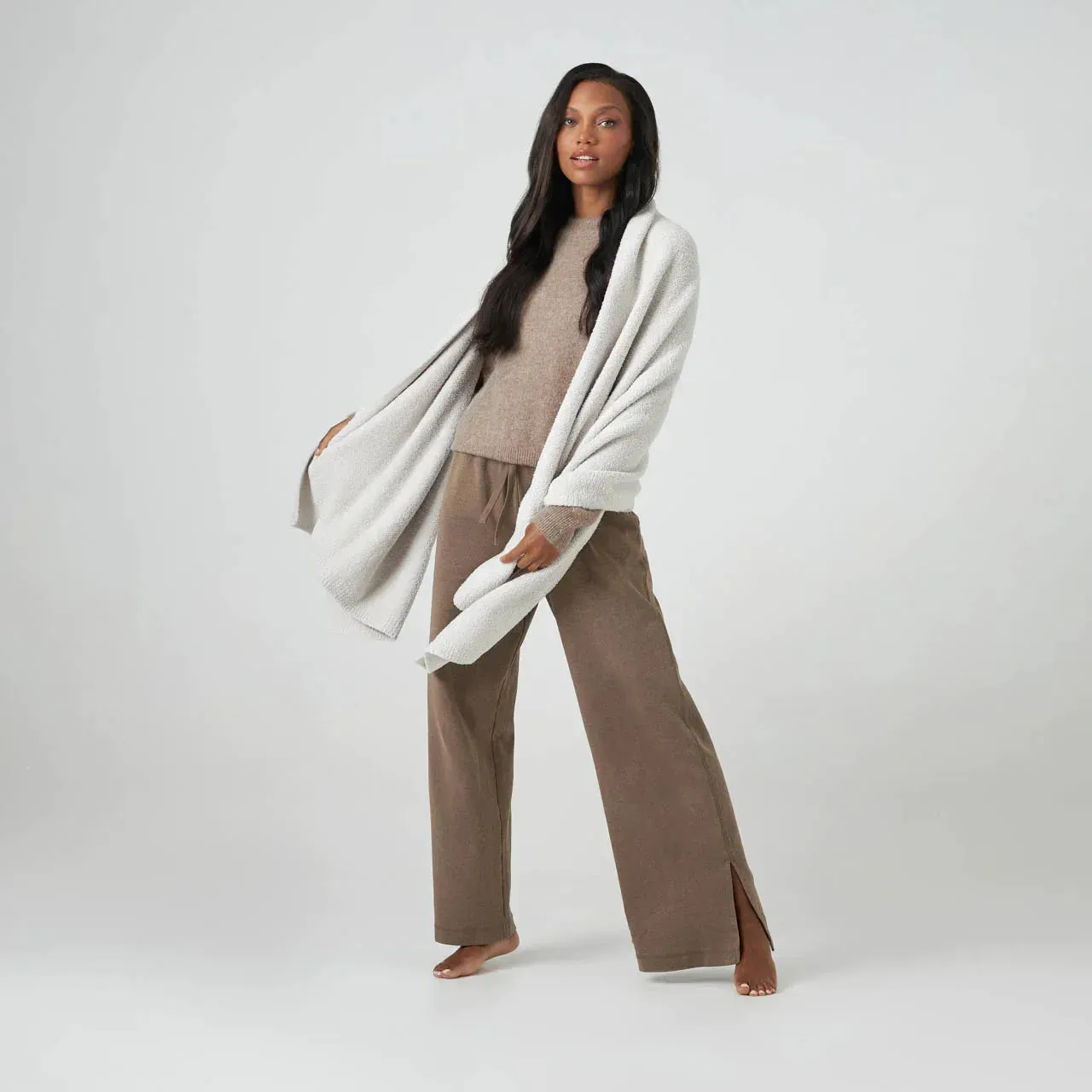 Kashwere Lounge Ultra Soft Bone Everyday Shawl