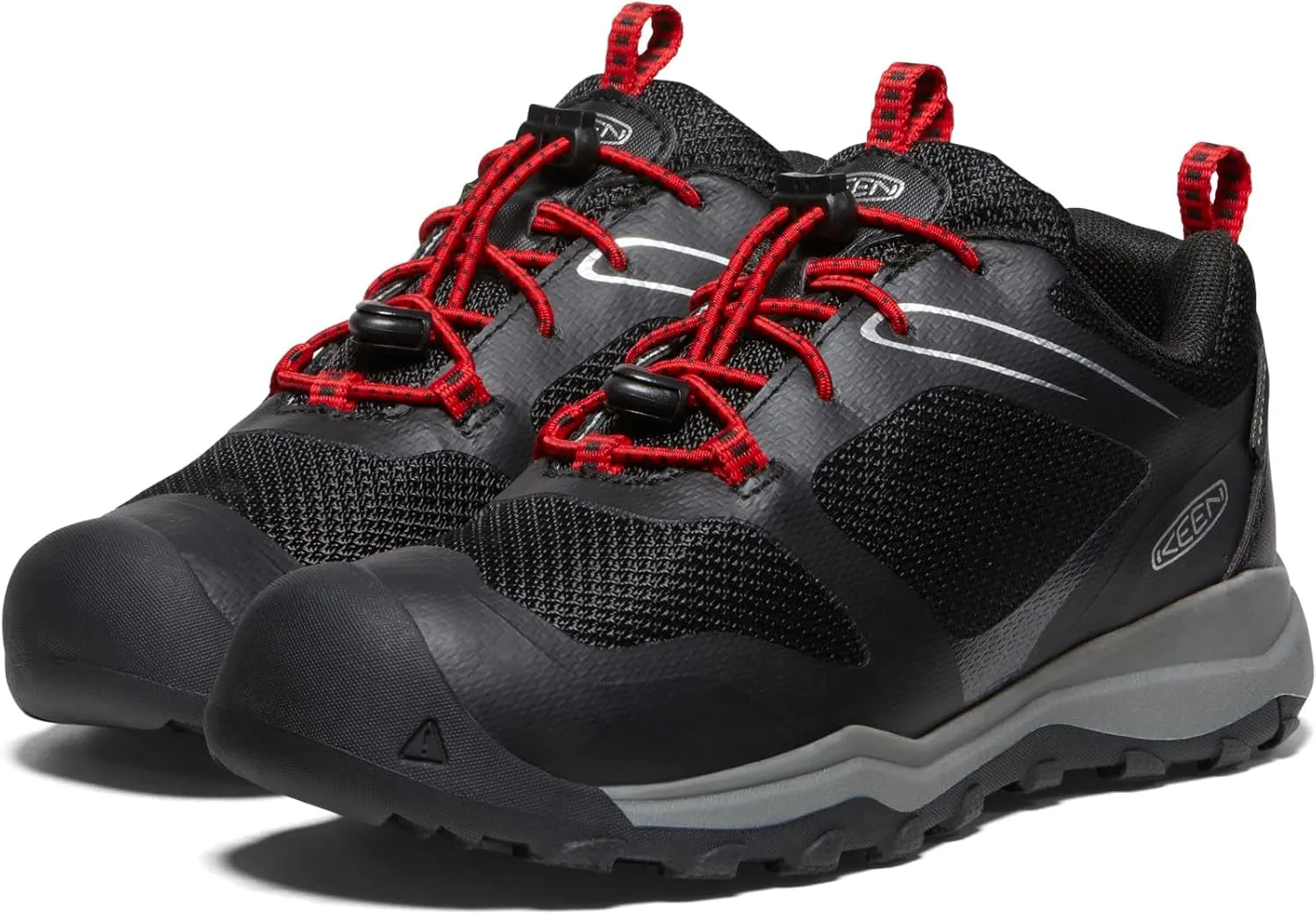 KEEN Kids' Wanduro Low Height Waterproof Easy On Durable Hiking Sneaker