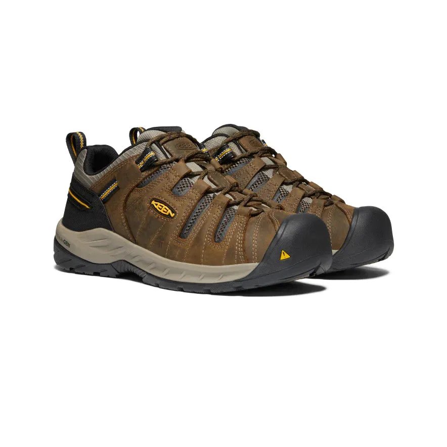 Keen Men's Flint II (Soft Toe) 9.5D Cascade Brown/Golden Rod