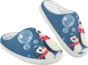 Kids Animals Cotton Slippers Warm Cozy Furry Slippers Anti-Skid Plush Outdoor Winter Slippers for Litter Kid US 9-15