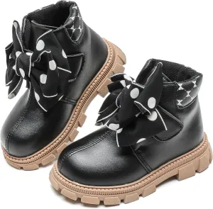 Kids Boots Bright Color Side Zipper Cute Ankle Boots