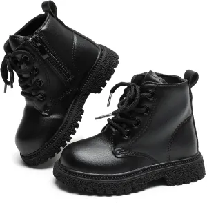 Kids Boots Bright Color Side Zipper Cute Ankle Boots