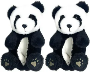 Kids Funny Soft Fuzzy Animal Slippers, Cute Cozy Non-Slip House Shoes for Boys & Girls, Shoe Size 1-4