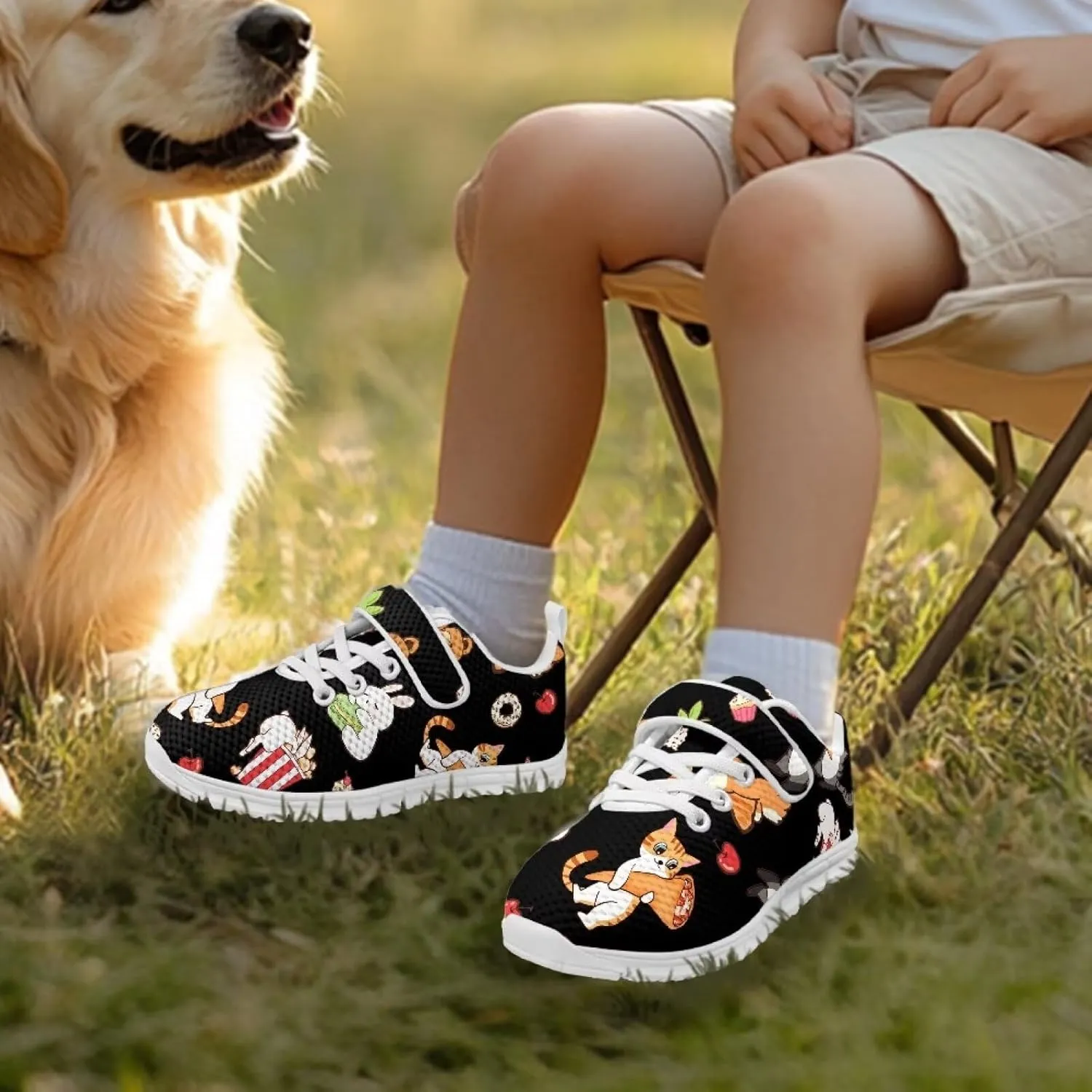 Kids Pickleball Sneakers Size 11 to 15,Boys Girls Spring Jogging Shoes Breathable Athletic Shoes with One Strap