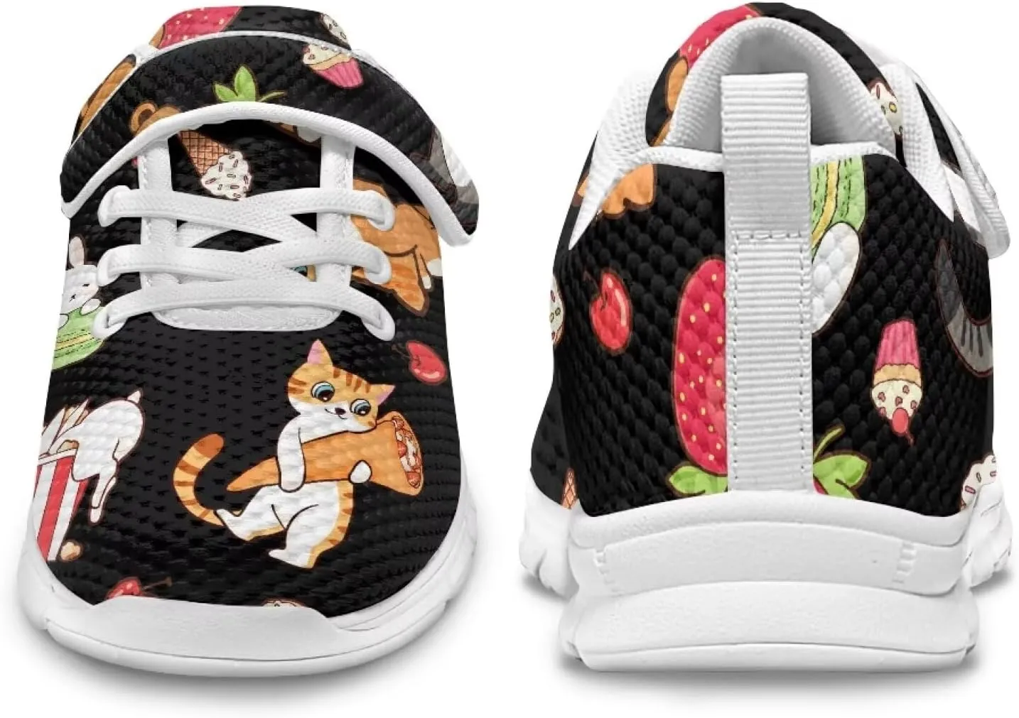 Kids Pickleball Sneakers Size 11 to 15,Boys Girls Spring Jogging Shoes Breathable Athletic Shoes with One Strap