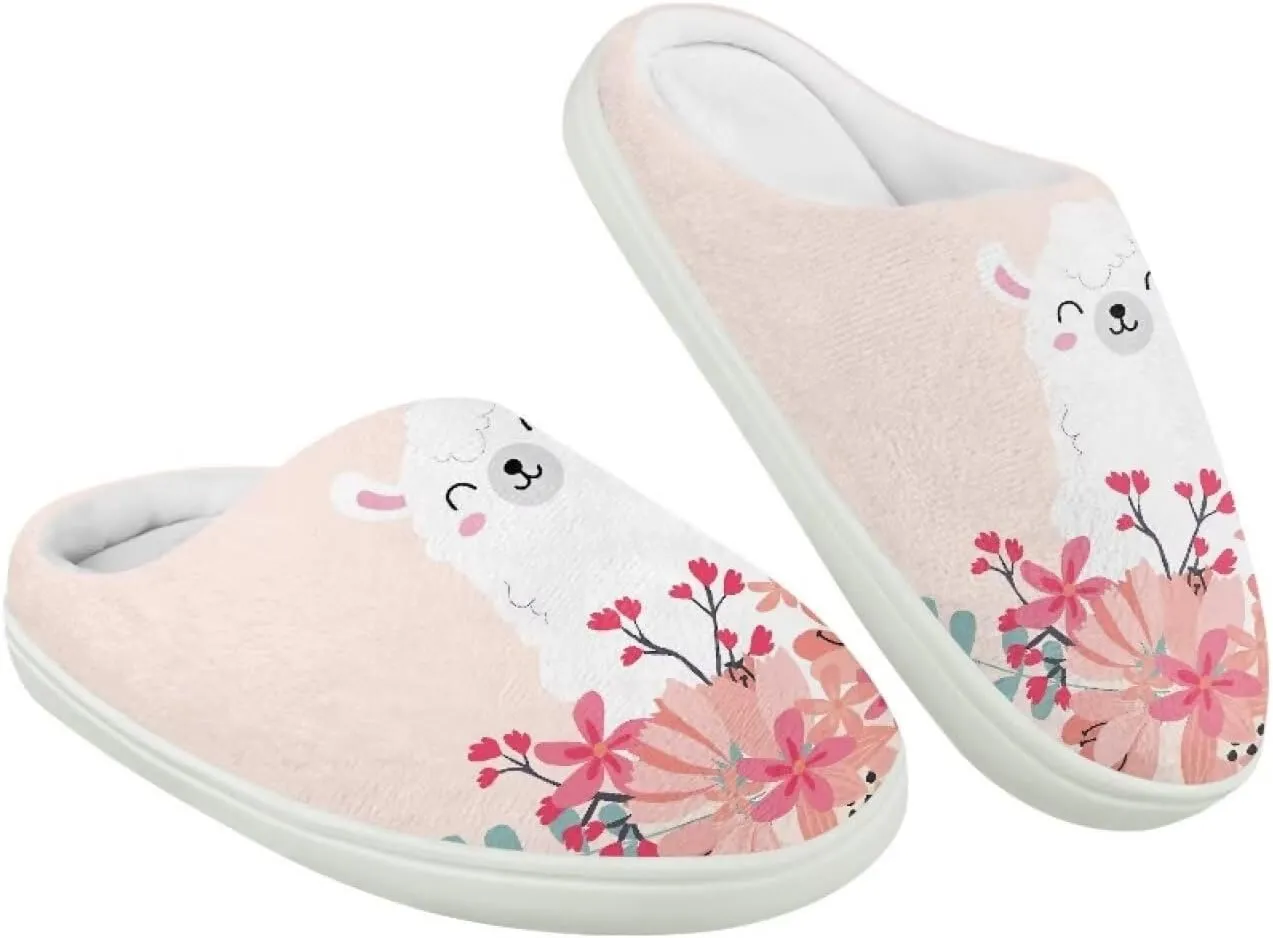 Kids Winter Warm Cotton Slippers Soft Plush Slippers Indoor Non Slip Flannel Fuzzy House Shoes for Boys Girls US 9-15