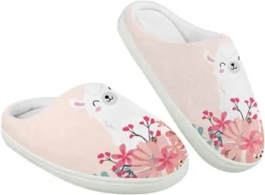 Kids Winter Warm Cotton Slippers Soft Plush Slippers Indoor Non Slip Flannel Fuzzy House Shoes for Boys Girls US 9-15