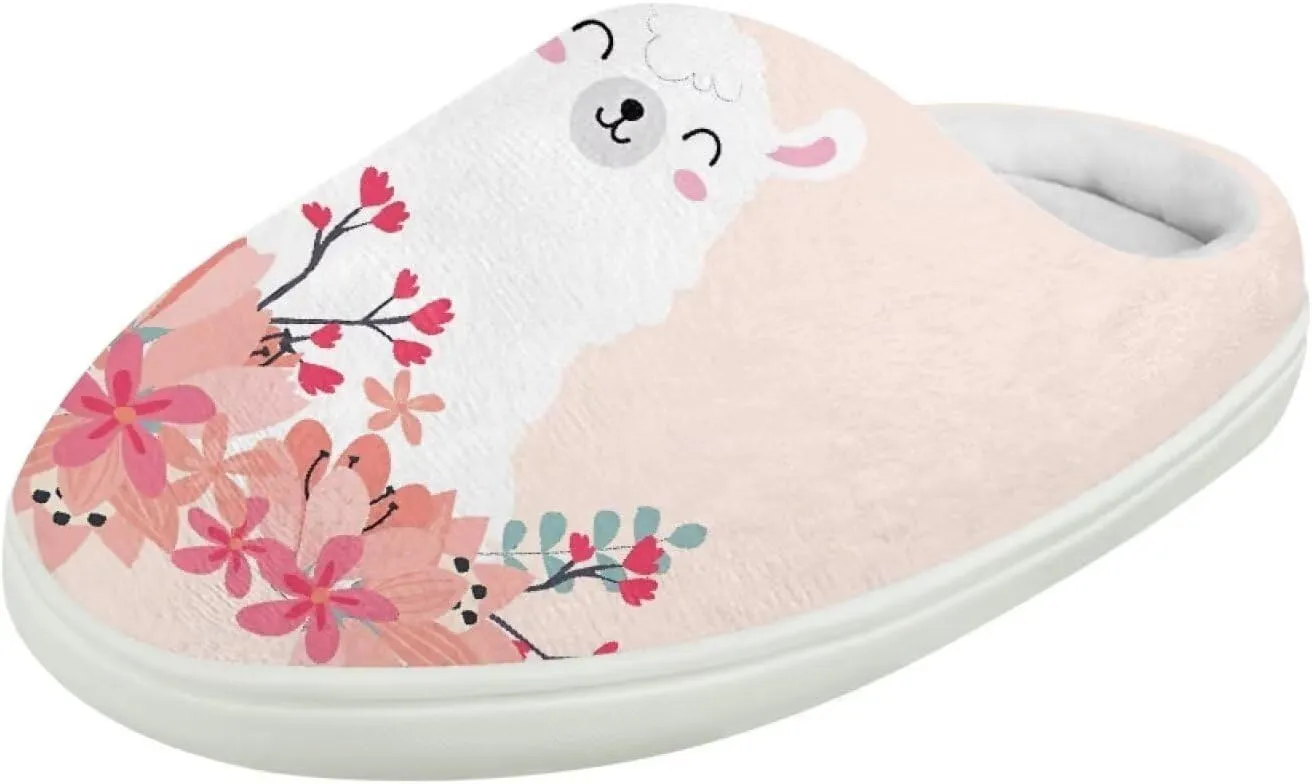 Kids Winter Warm Cotton Slippers Soft Plush Slippers Indoor Non Slip Flannel Fuzzy House Shoes for Boys Girls US 9-15