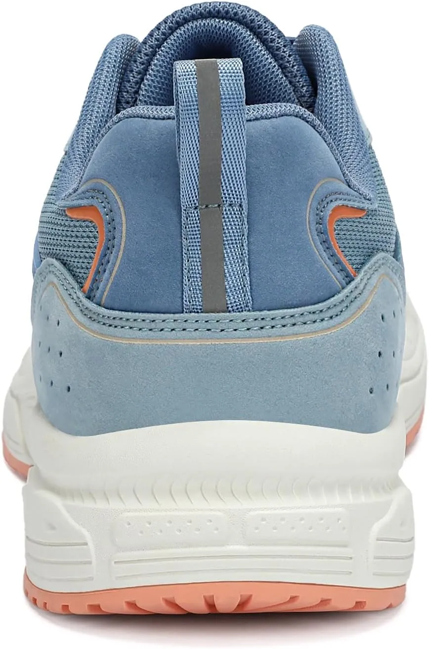 Kricely Men's Walking Shoes Breathable Tennis Running Shoes Lace Up Non Slip Sneakers Athletic Gym Sports Shoes for Men