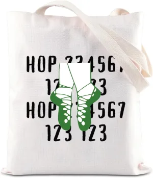 KUIYAI Irish Dancing Tote Bag Dance Lovers Gift Feis Irish Step Dance Gift Irish Ballet Teacher Gift Irish Dance Shoe Gift