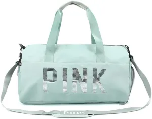 Large Duffle Bag For Women, Sports Duffel Bag for Gym with Wet Pocket & Shoe Compartment, Overnight Weekender Travel Bag (Green)