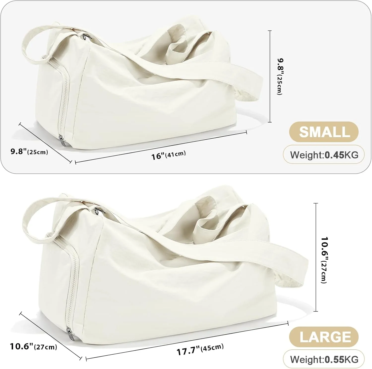 Large Gym Bag for Women Lightweight Carry on Gym Tote Bag, Workout Sport Duffle Bag with Shoe Compartment,Crossbody Shoulder Travel Bag for Swim, Yoge, Dance