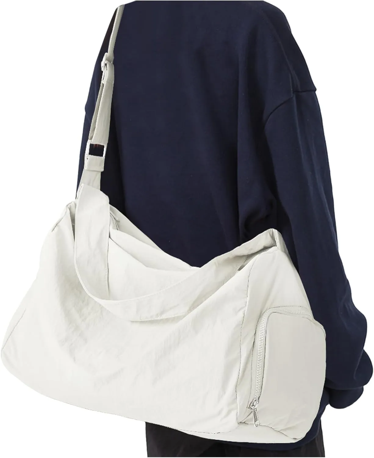 Large Gym Bag for Women Lightweight Carry on Gym Tote Bag, Workout Sport Duffle Bag with Shoe Compartment,Crossbody Shoulder Travel Bag for Swim, Yoge, Dance