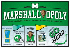 Late For The Sky: Marshall-Opoly - University Themed Family Board Game, Opoly-Style Game Night, Traditional Play Or 1 Hr Version, Ages 8 , 2-6 Players