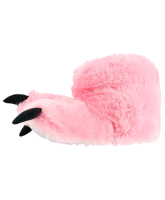 LazyOne Pink Bear Kid and Adult Paw Slippers