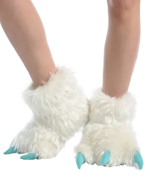 LazyOne Yeti Kid and Adult Paw Slipper