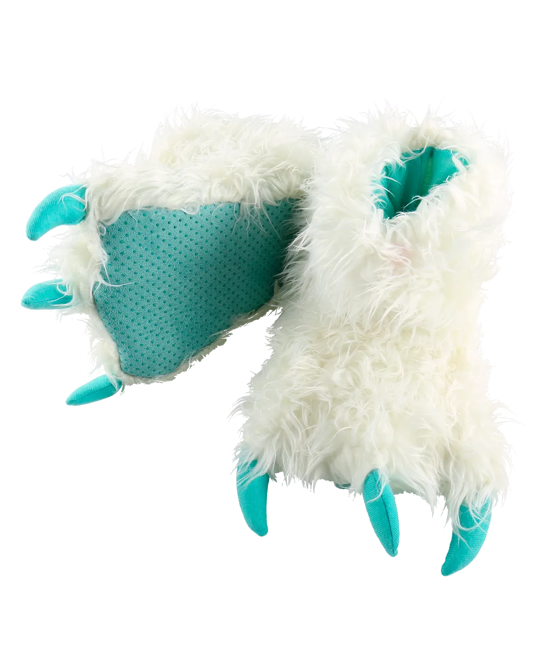 LazyOne Yeti Kid and Adult Paw Slipper
