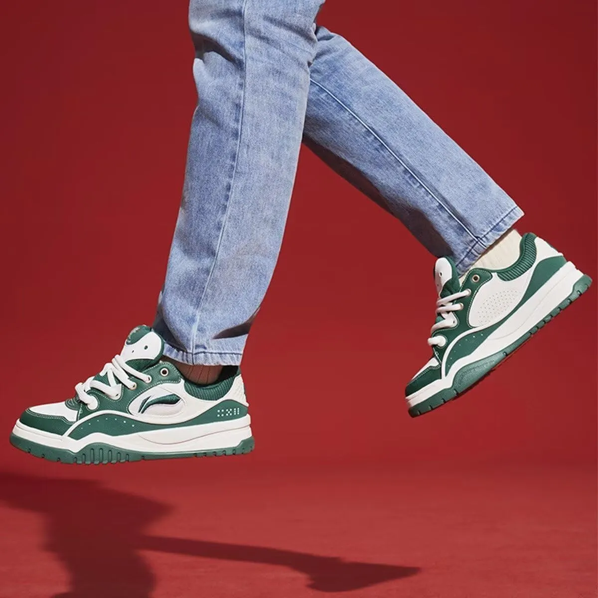 LI-NING BRIOS Men Casual Shoes Soft Comfortable Trendy Height Increasing Leisure Shoes AGCV059