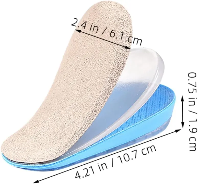 LIFKOME Heightening Rear Pad for Shoes Self Adhesive Gel Heel Cushion Easy to Use Insoles for Leg Length Difference