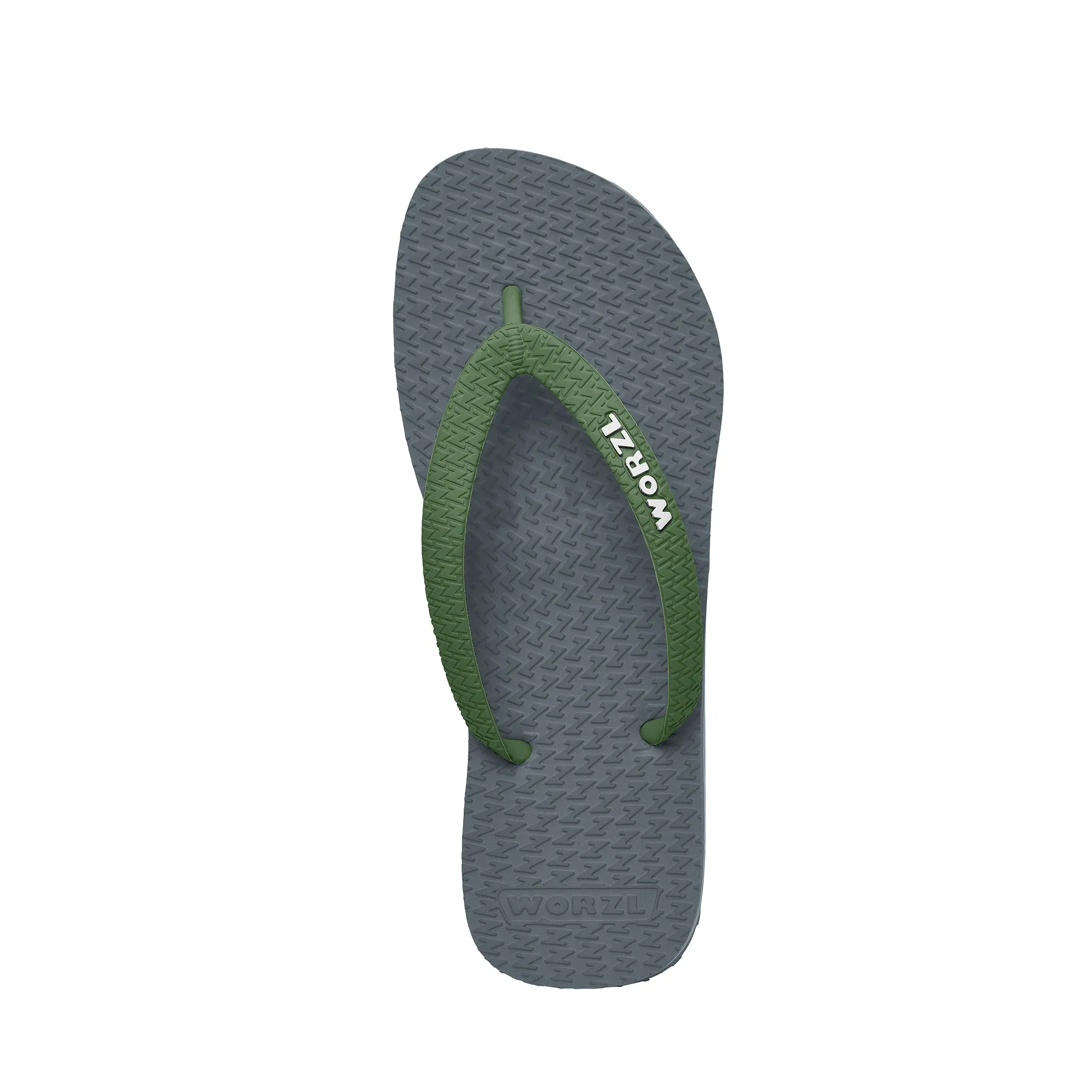 LIGHT GREY - Kids non plastic, biodegradable, rubber flip flops made in the UK.